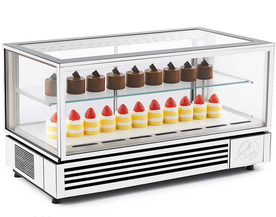 یخچال کیک 90 سانتی پارساتجهیز رنگ سفید